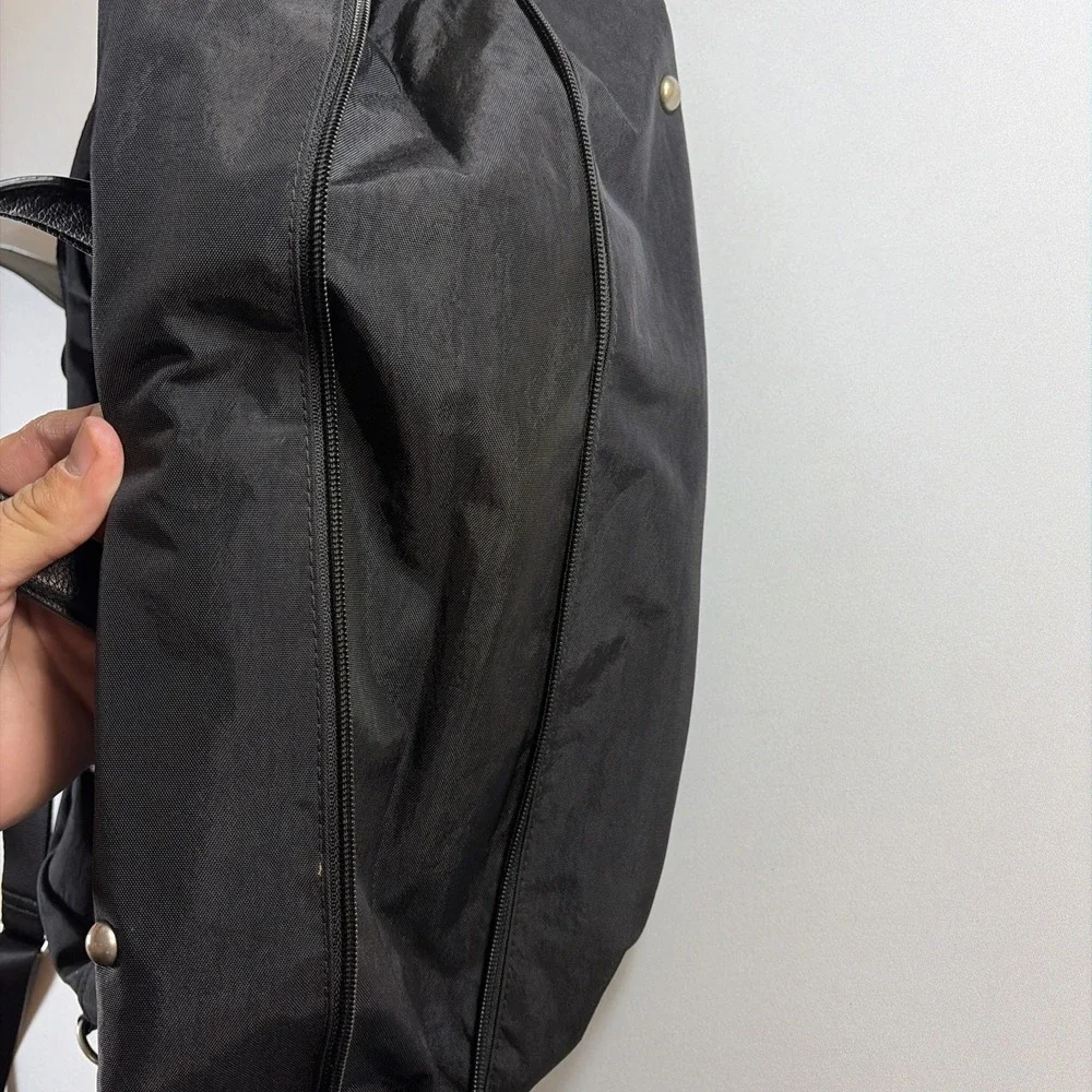 Baggallini Overnight Expandable Laptop Tote RFID Phone Wristlet Black Nylon